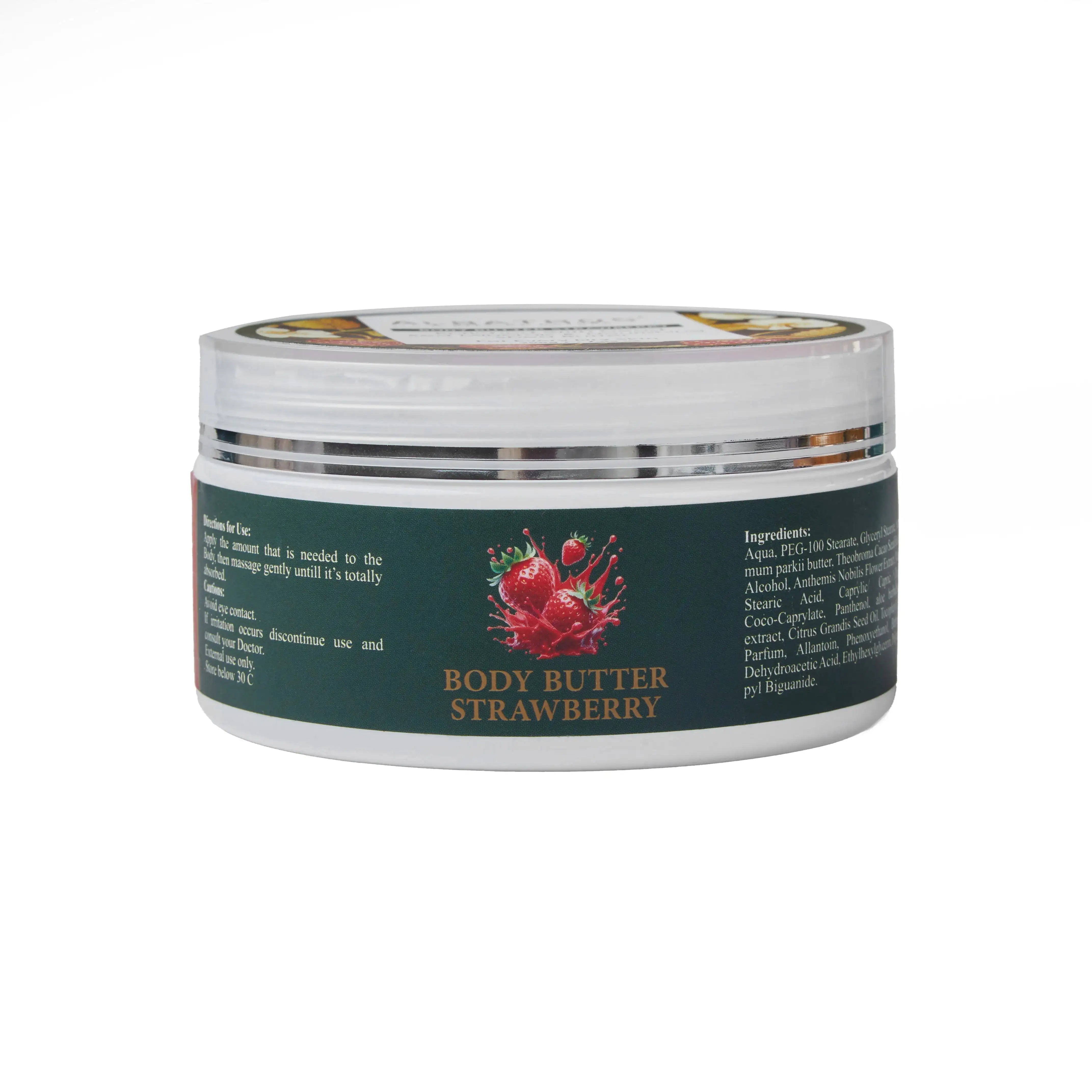 ALBATROS Strawberry Body Butter, Dead Sea skincare from Jordan