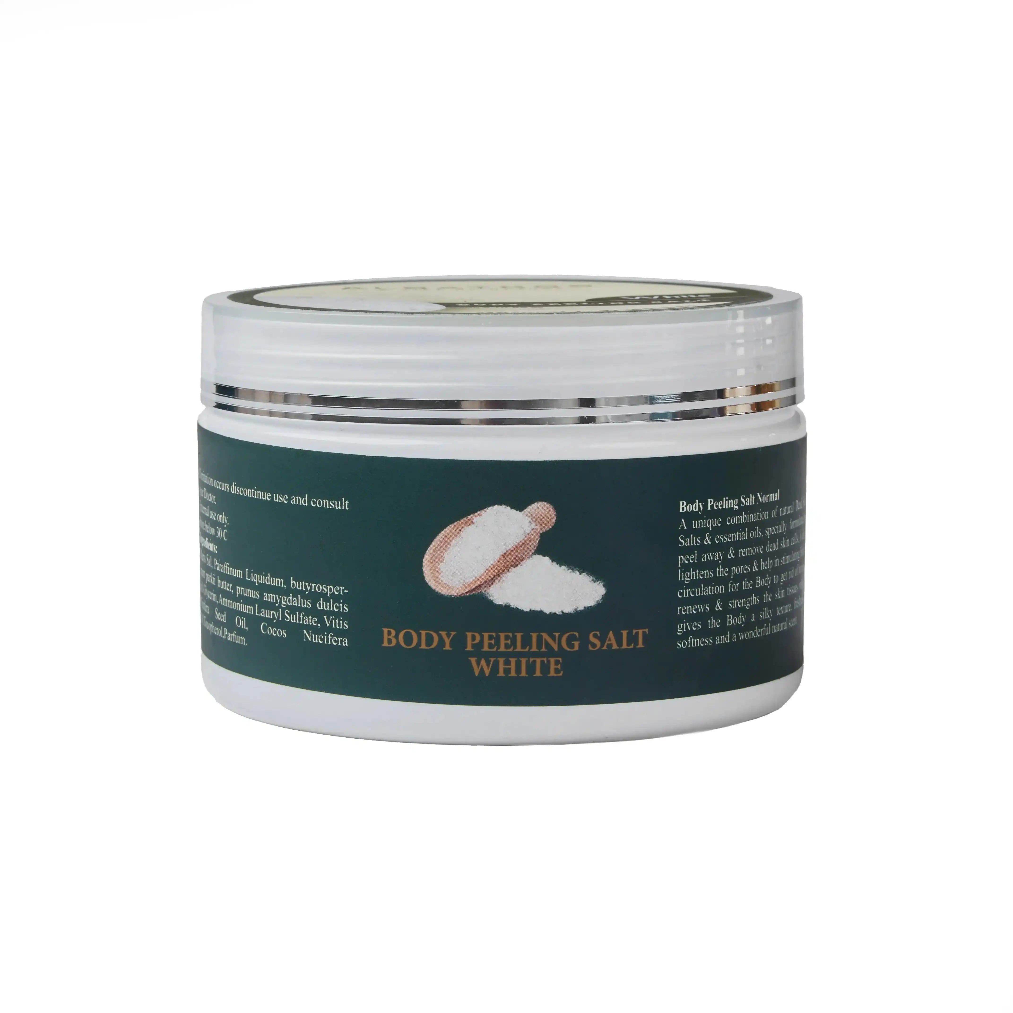 ALBATROS unscented body scrub, Dead Sea salt exfoliator