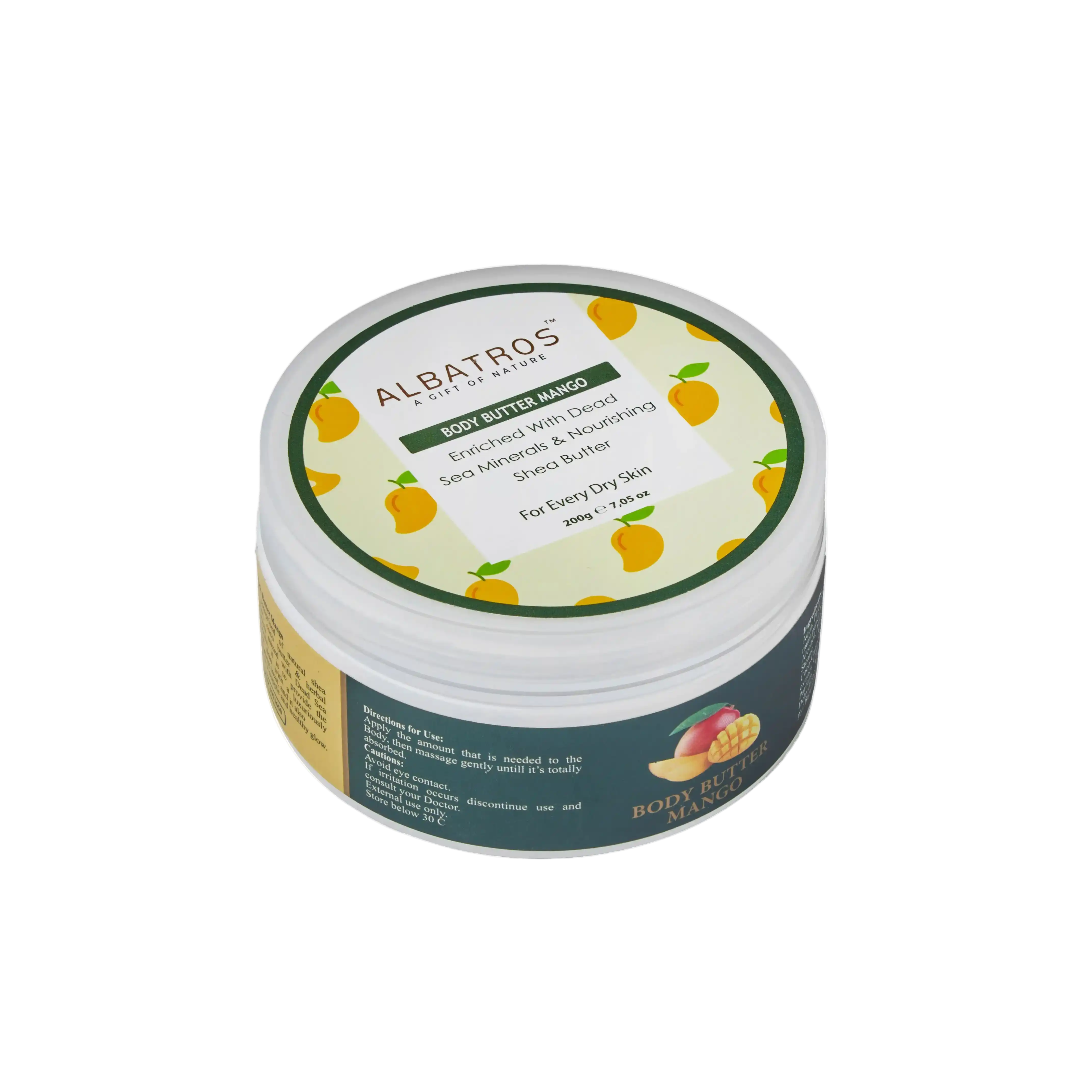 ALBATROS Body Butter Mango with Dead Sea minerals 200g jar