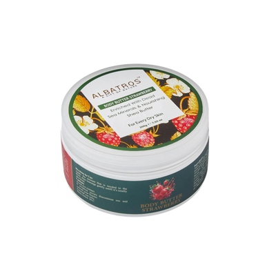 ALBATROS Body Butter Strawberry with Dead Sea minerals 200g jar
