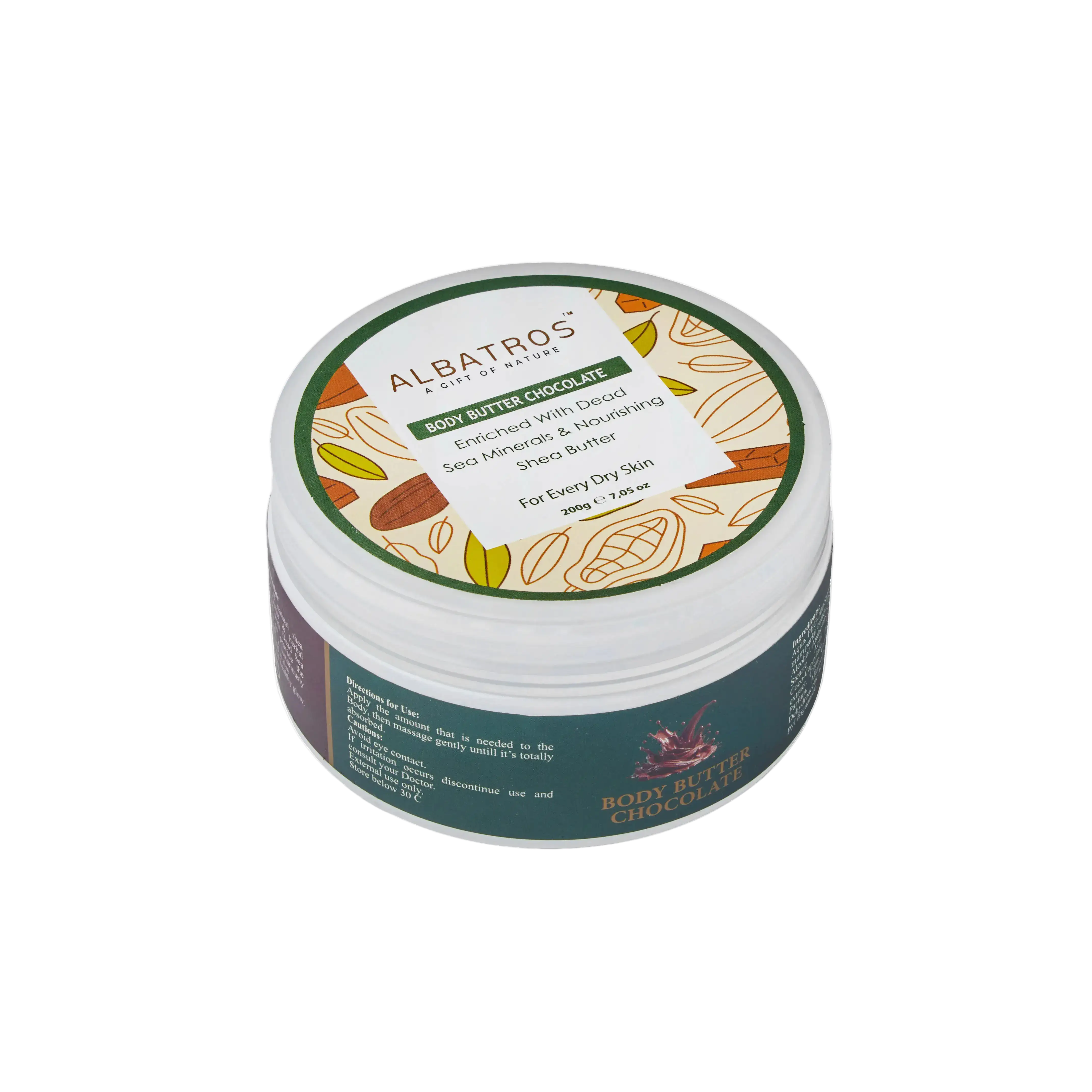 ALBATROS Body Butter Chocolate with Dead Sea minerals 200g jar