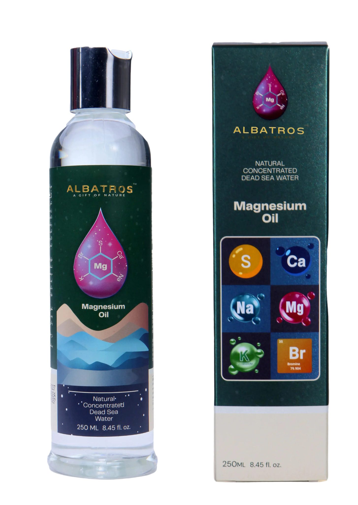 ALBATROS Dead Sea Magnesium Oil spray bottle, from Jordan